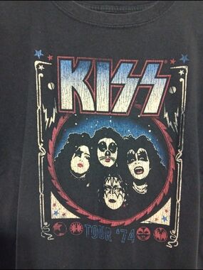 Kiss Tour 1974 debut album era size xl